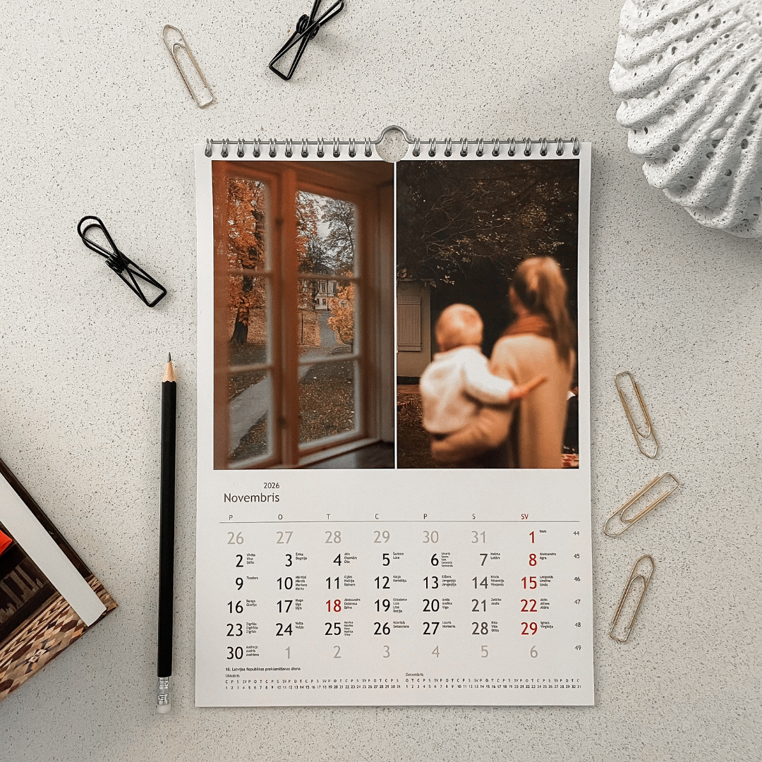 A4 wall calendar