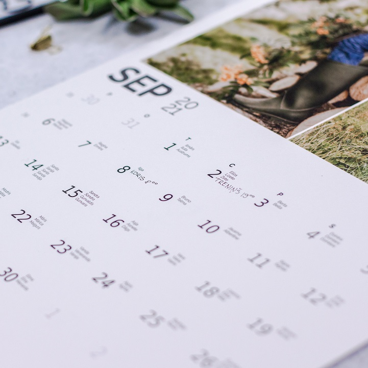 Kalendāri | Personalizēts piezīmju kalendārs | Es Mīlu Foto